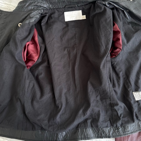 Walter Baker Vikki Two Toned Motorcycle Leather Jacket - Picture 9 of 16